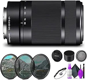 Sony SEL55210/B E 55-210mm Lens Bundle for E-Mount Cameras