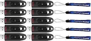 SanDisk 128GB_FD_Ultra_x10_Lan_x5 Ultra USB 3.0 Flash Drive 10-Pack