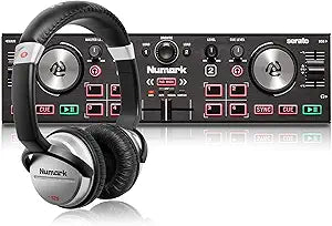 Numark DJ2GO2 Touch Bundle - USB DJ Controller & Headphones