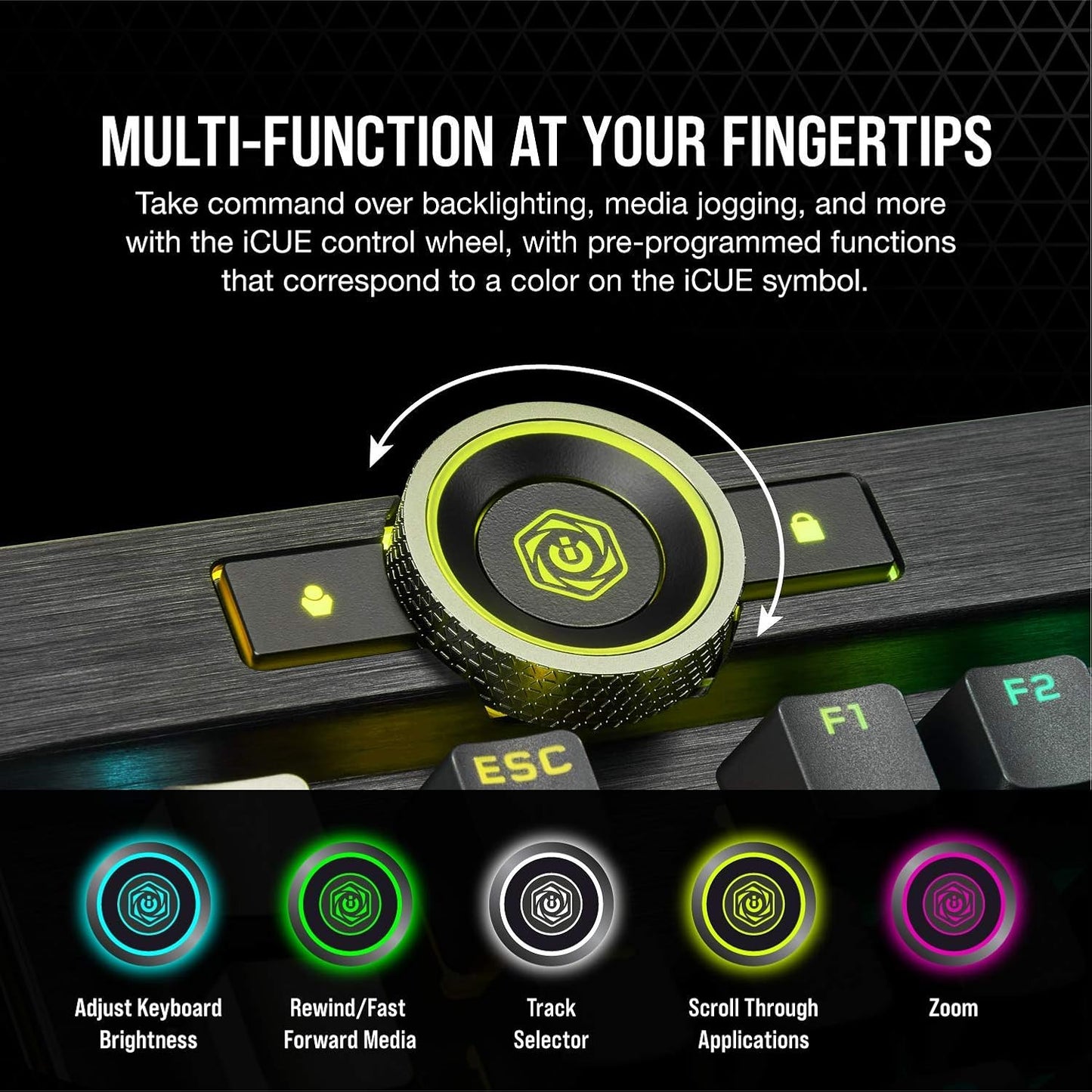 Corsair CH-912A01A-NA-cr K100 RGB OPX Gaming Keyboard