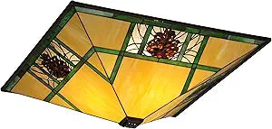 Misc 26" sq Pinecone Ridge W/Hooks Shade