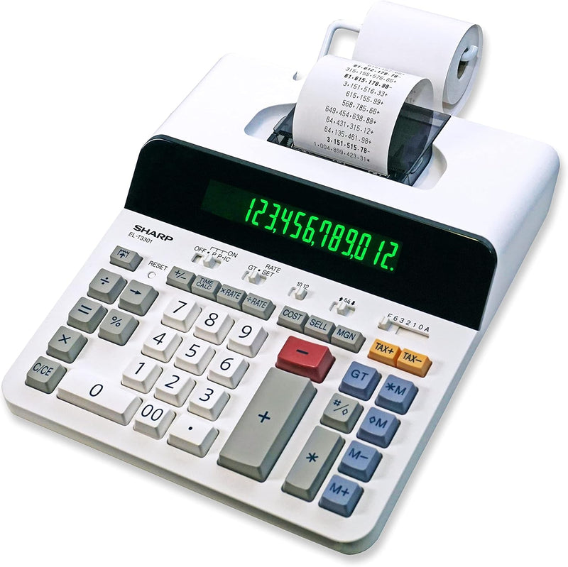 Sharp ELT3301 Thermal Printing Calculator 12-Digit — main product image