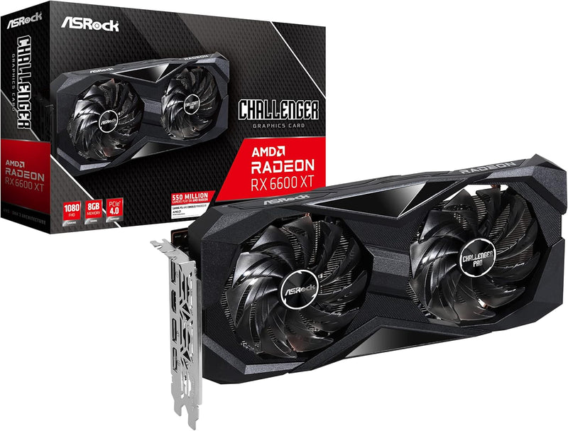 ASRock 90-GA2TZZ-00UANF Radeon RX 6600 XT 8GB Graphics Card — main product image