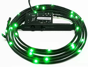 NZXT CB-LED10-GR 1-Metre Sleeved LED Kit (Green) — main product image