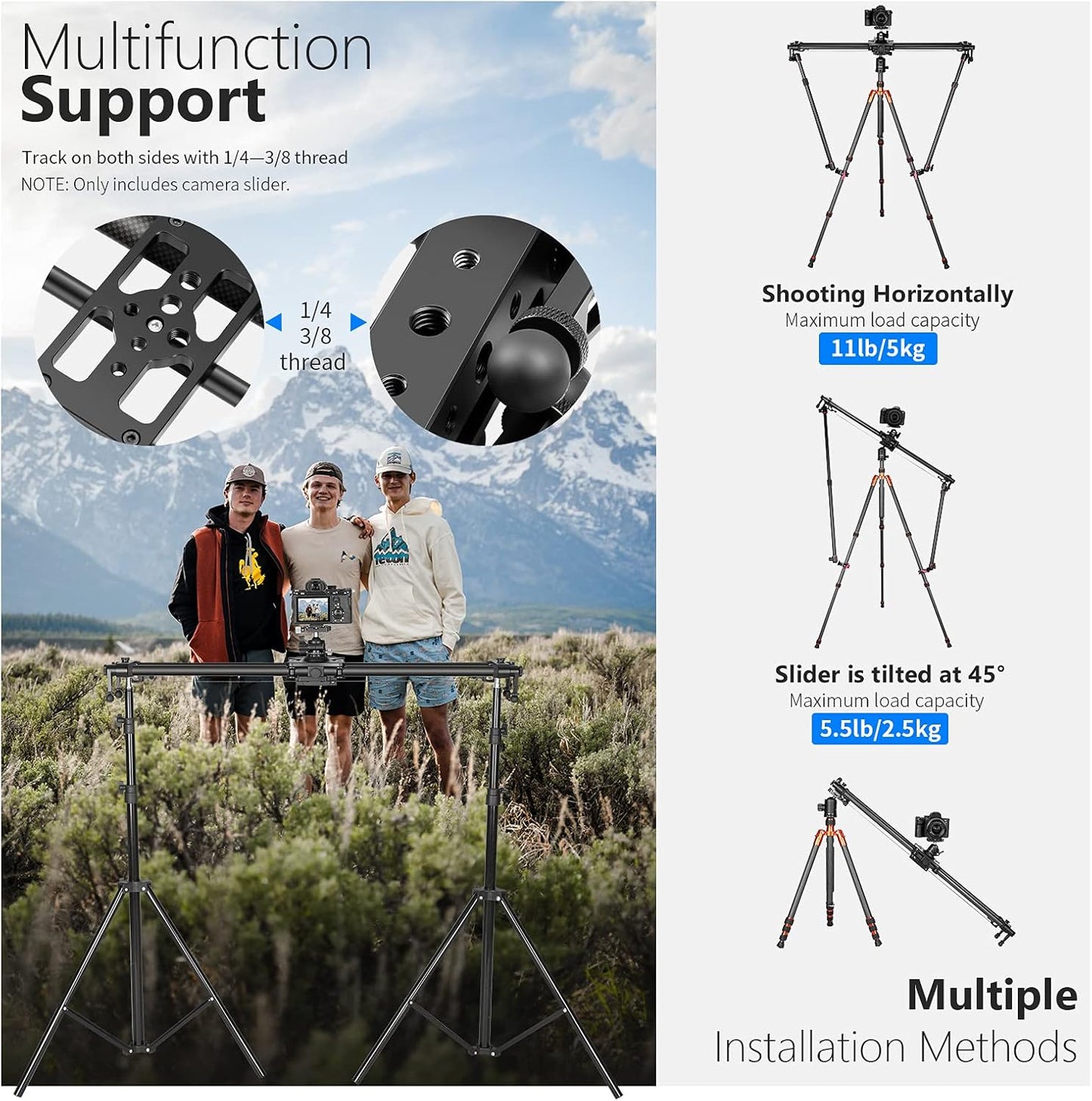 Neewer 10100220 Motorized 31.5" Camera Slider with Remote