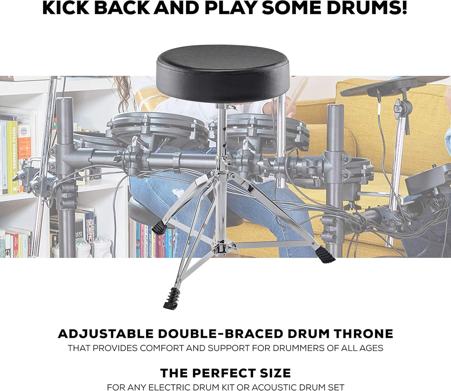 Alesis Drum Essentials Bundle Electric Drum Set Accessories