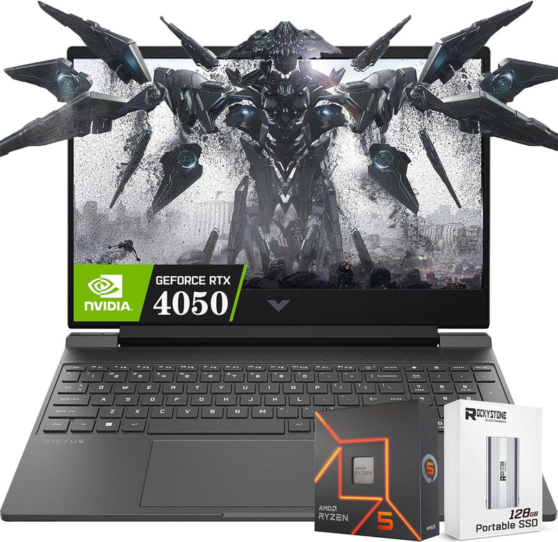 HP Victus 15 Ryzen 5 RTX 4050 Gaming Laptop 144Hz — main product image