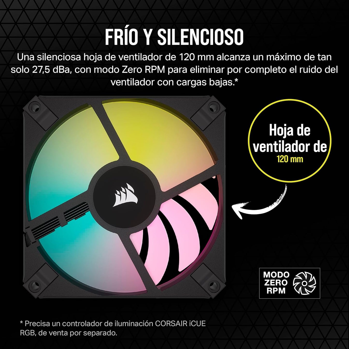 Corsair CO-9050162-WW AF120 RGB Slim 120mm Fan