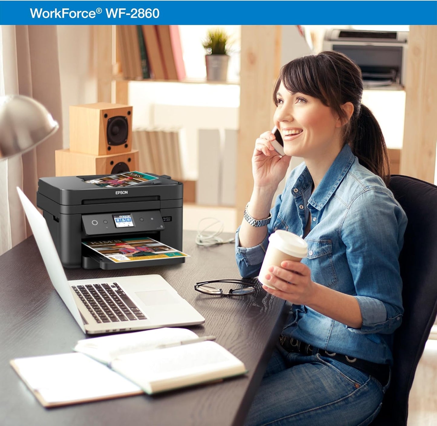 Epson C11CG28201 Workforce WF-2860 All-in-One Wireless Color Printer