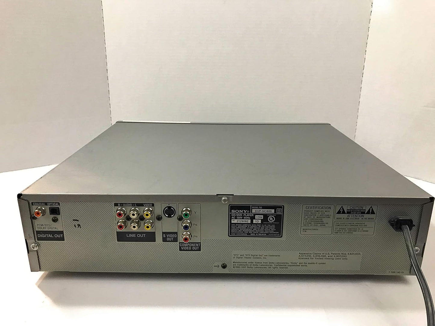 Sony DVPNC600B 5-Disc CD/DVD Changer - Silver