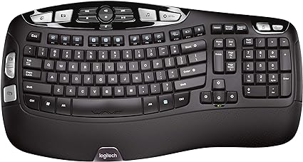 Logitech 920-001996 K350 Wave Ergonomic Wireless Keyboard