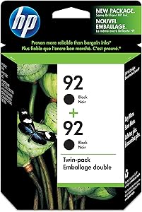 HP C9512FN 92 Black Original Ink Cartridges 2-Pack