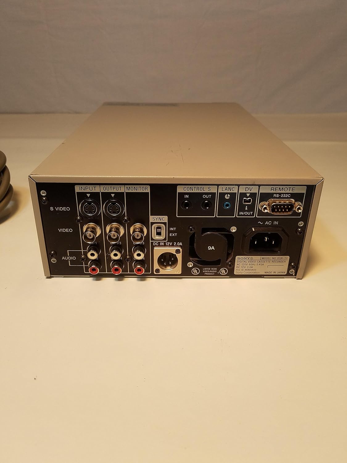 Sony DSR-20 DVCAM MiniDV VTR Player Recorder