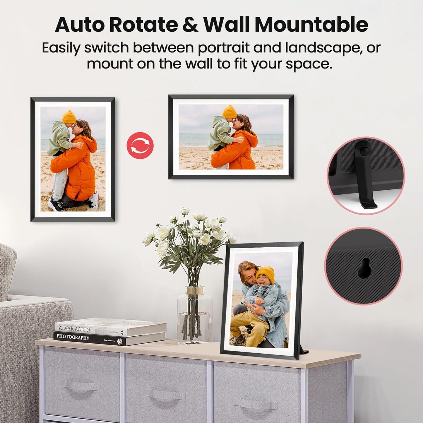 RCA 114KZ 10.1" WiFi Digital Picture Frame - 32GB Touchscreen