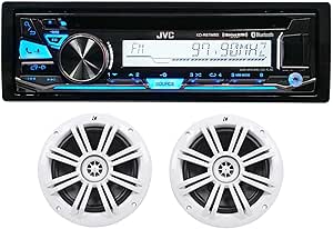 JVC KD-R99MBS Marine Stereo with Kicker Speakers — main product image