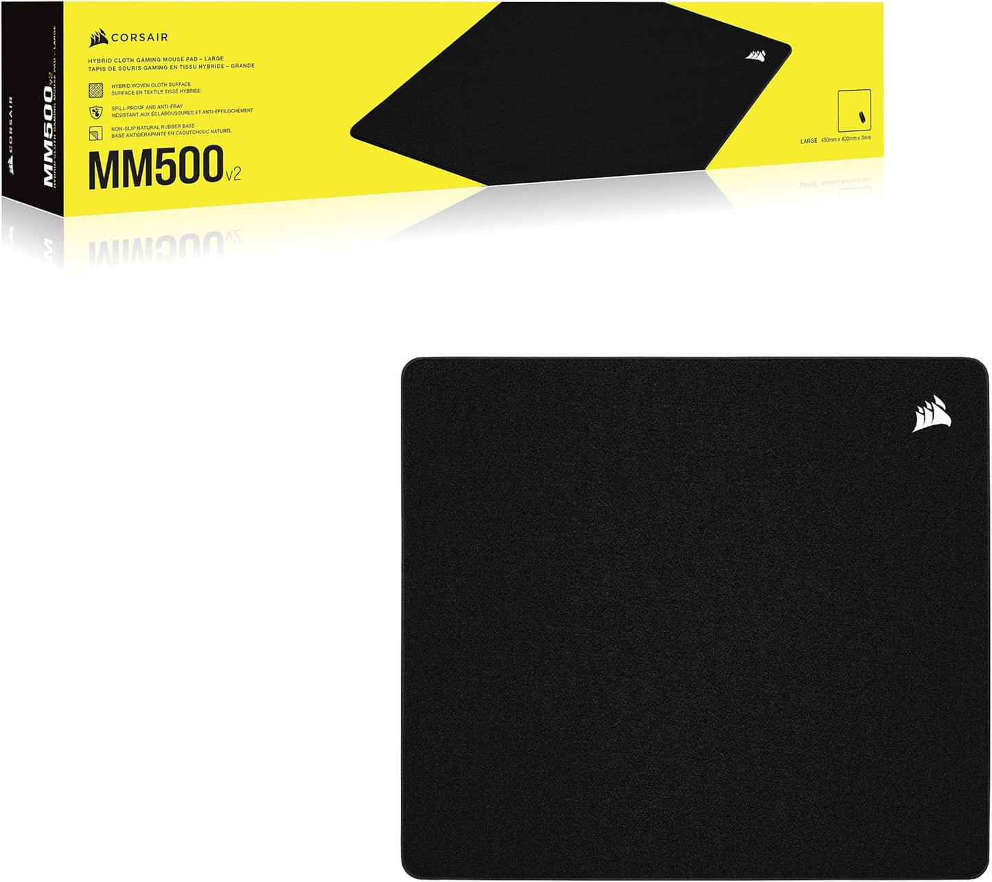 Corsair CH-941B161-WW MM500 v2 Spill-Proof Gaming Mouse Pad