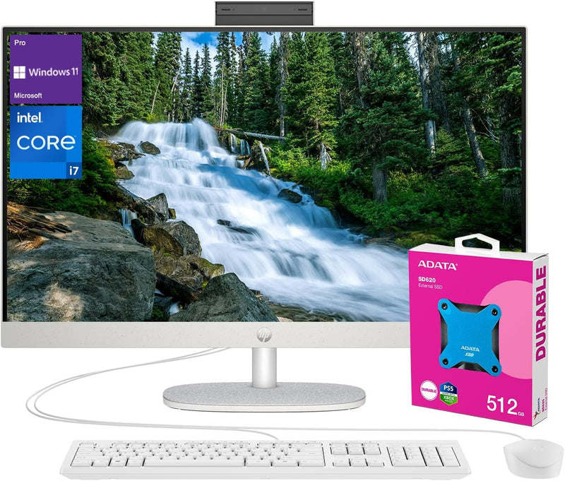 HP TPC-Q095-27 i7 All-in-One Desktop Bundle — main product image