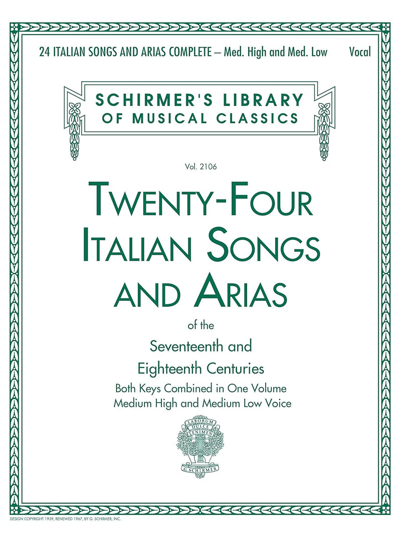 Hal Leonard Corporation 24 Italian Songs & Arias Complete — main product image