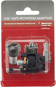 Manfrotto 244ADPT38AR Anti-Rotation Adapter Black