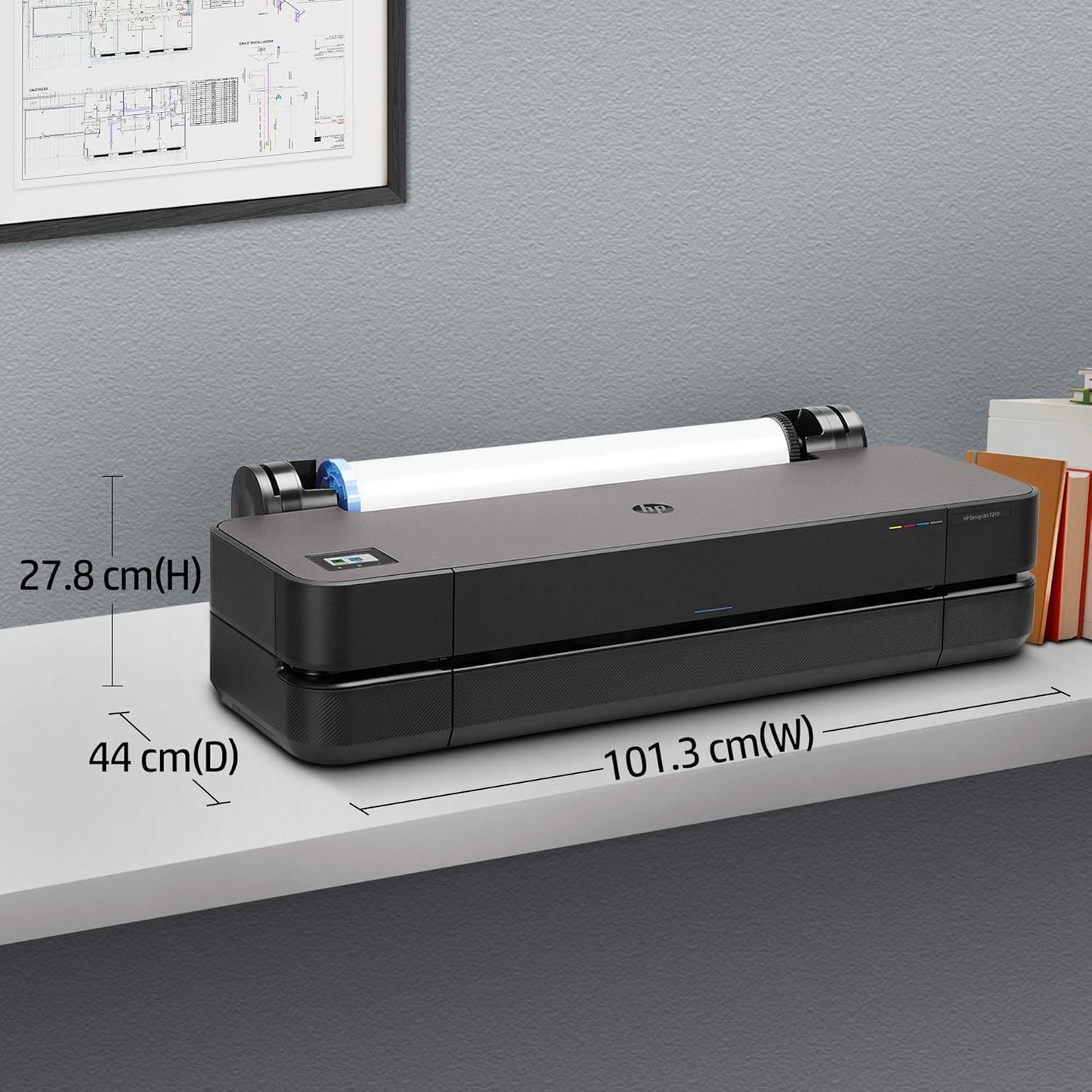 HP 5HB06A DesignJet T250 24" Large Format Wireless Plotter (Renewed)