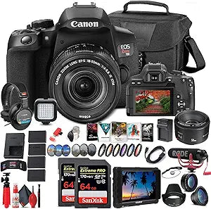 Canon 3924C002 EOS Rebel T8i DSLR Camera 18-55mm Lens Kit (Renewed)