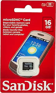 SanDisk SDSDQM-016G-B35A 16GB MicroSDHC Memory Card Class 4