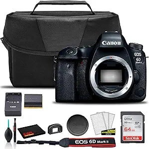 Canon 1897C002 EOS 6D Mark II DSLR Camera Bundle Renewed