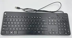 HP 802544-001 USB Conferencing Enhanced Keyboard - Renewed
