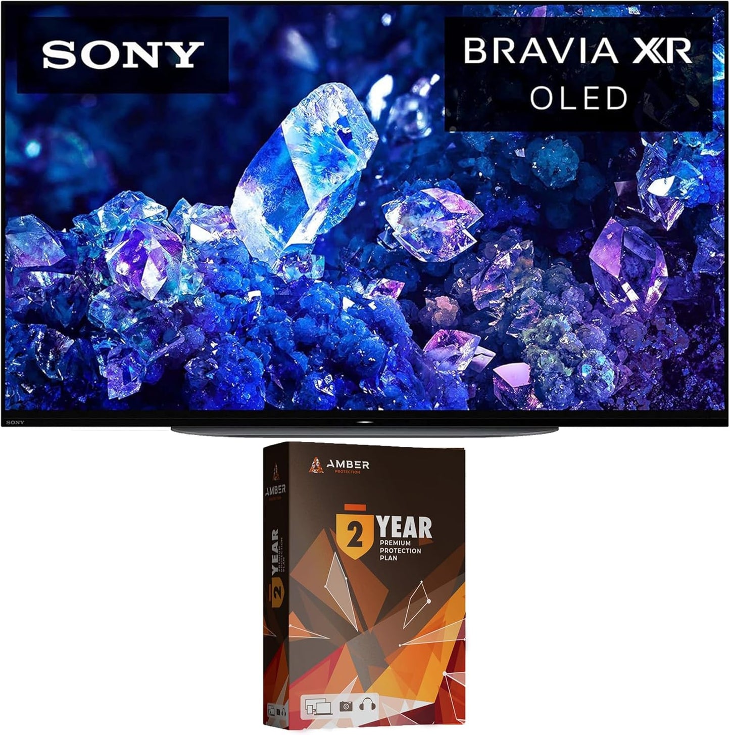 Sony BNDL_XR42A90K-WRTY2-AMBER-SC 42" 4K OLED Smart TV Bundle