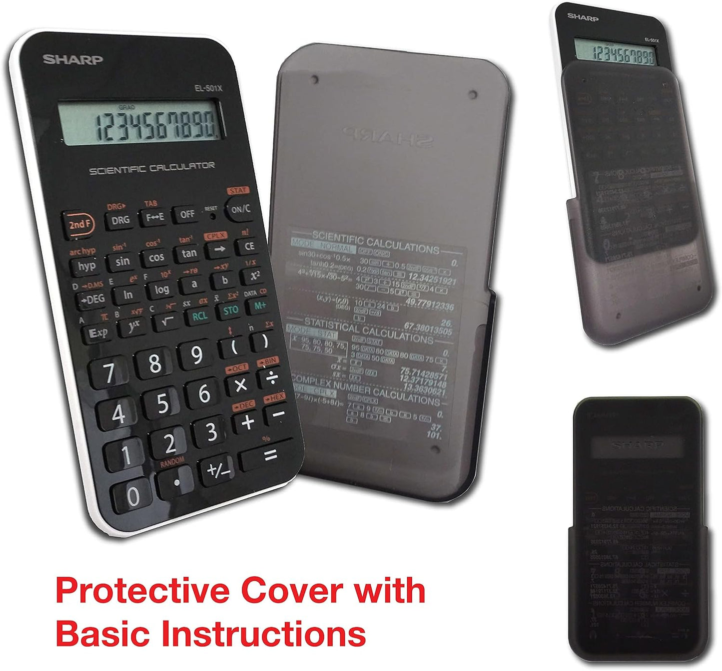 Sharp Sharp.EL-501XBWH Scientific Calculator 10-Digit LCD