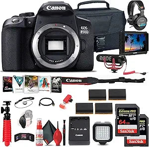 Canon 3924C001AA EOS Rebel 850D DSLR Camera Bundle