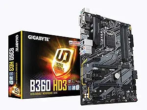 Gigabyte B360 HD3 LGA1151 ATX Motherboard Renewed