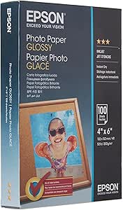 Epson C13S042548 Photo Paper Glossy 4x6 100 Sheets