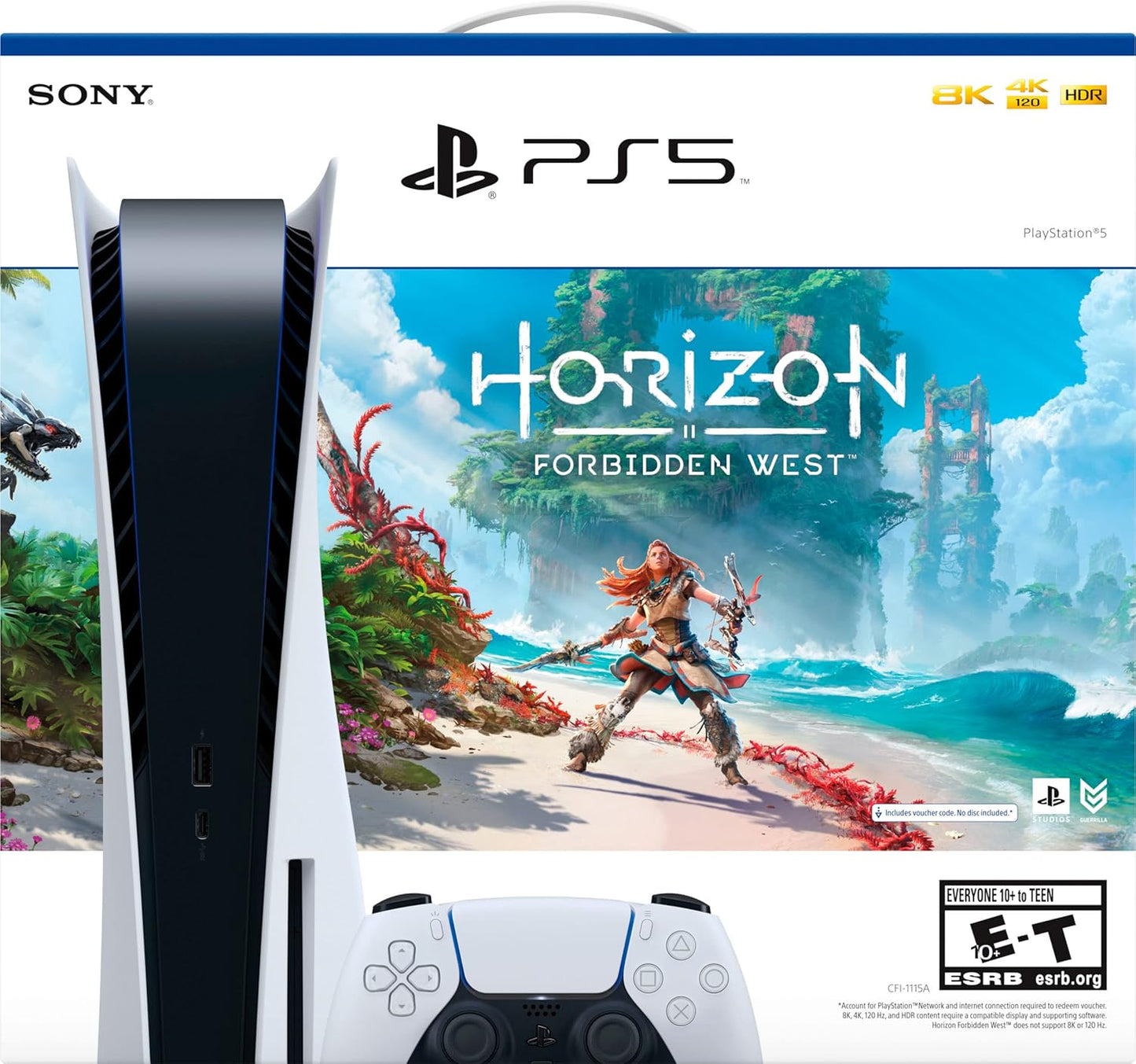 Sony PS5 Playstation 5 Disc Version Horizon Forbidden West Bundle