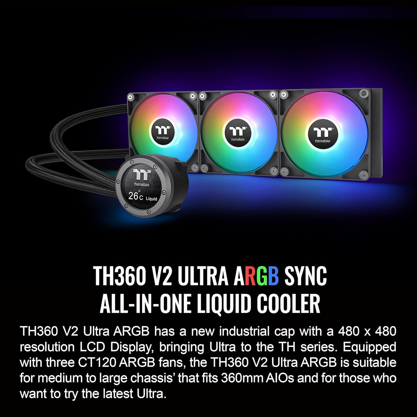 Thermaltake CLW384PL12SWA TH360 V2 Ultra ARGB Liquid Cooler