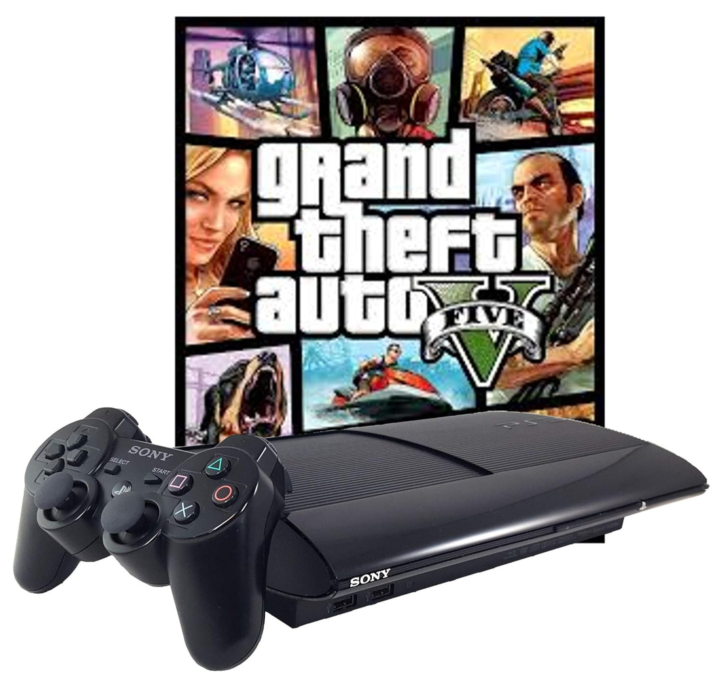 Sony 99238 PlayStation 3 PS3 500GB GTA V Bundle