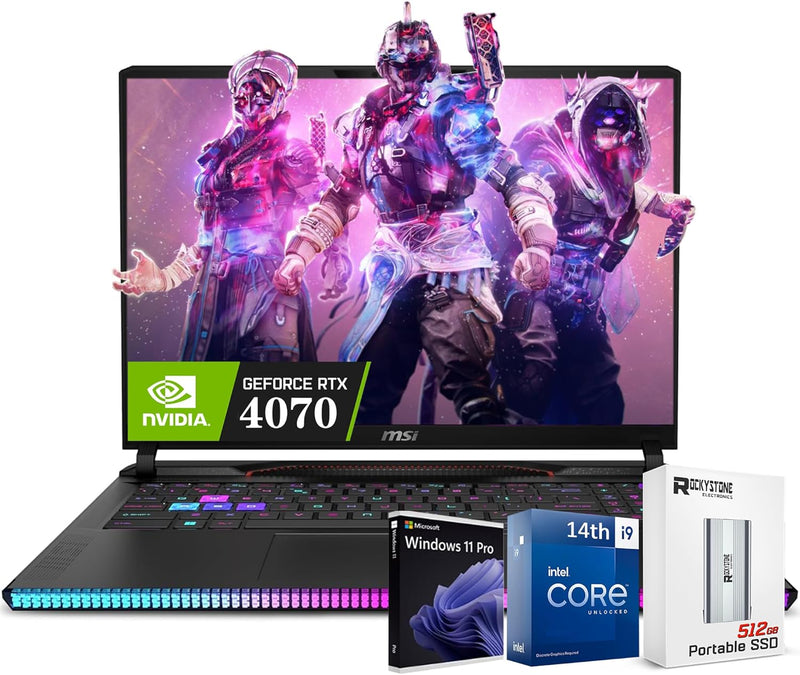 MSI 14th Intel Core i9-14900HX GE68HX Raider Gaming Laptop RTX 4070 — main product image