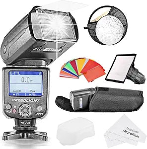 Neewer 90083722@@##1 E-TTL Slave Camera Flash Kit for Canon