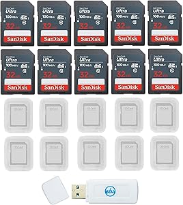 SanDisk SanDisk_32GB_SD_Ultra x10_Case x10_R6 32GB Ultra SDHC Card 10-Pack