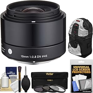 Sigma K-93116-02 19mm f/2.8 EX DN Art Lens - Micro 4/3 Kit