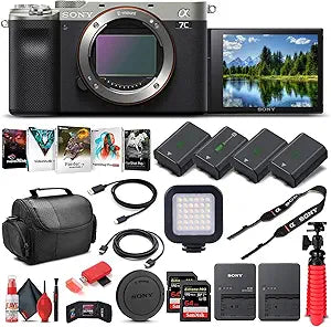 Sony Alpha a7C - Full-Frame Mirrorless Camera Bundle (Renewed)