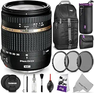 Tamron KM0769 18-270mm Zoom Lens Nikon Bundle