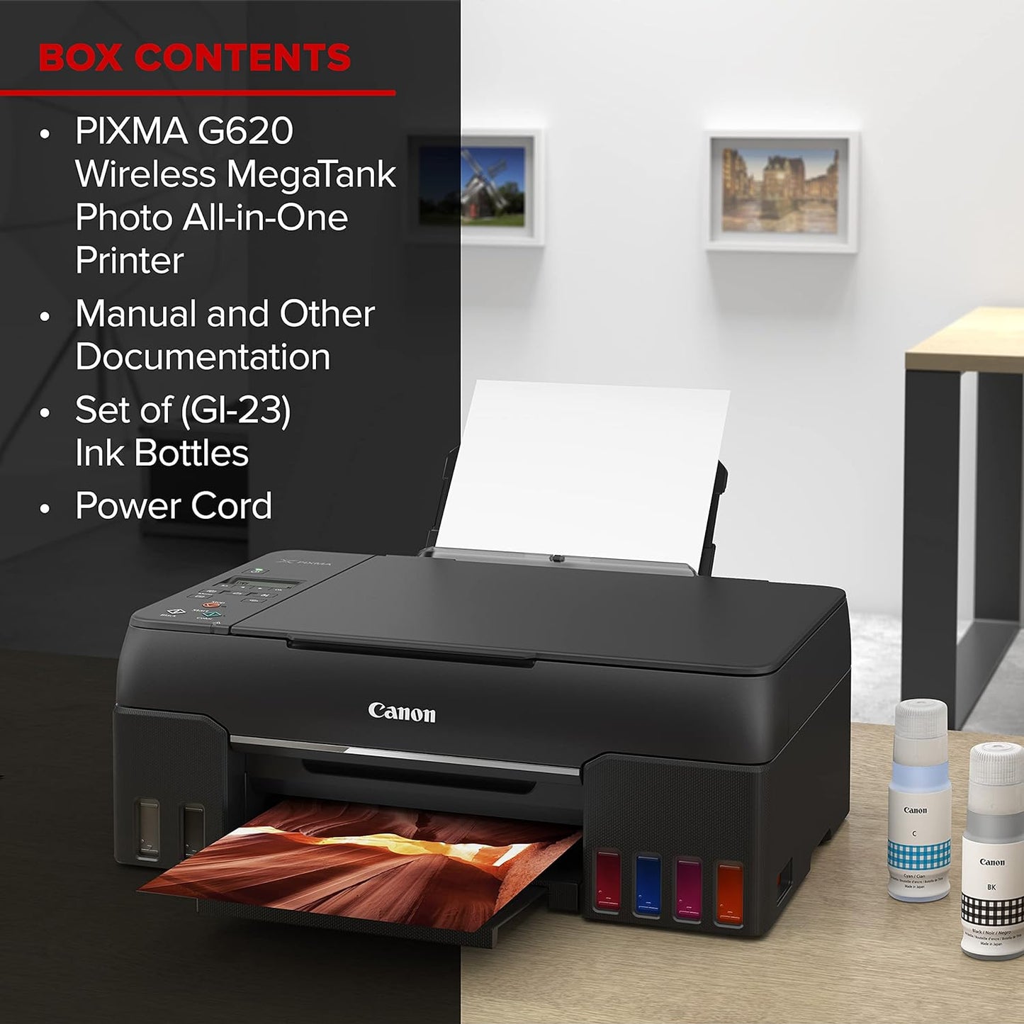 Canon 4620C002 PIXMA G620 Wireless MegaTank Photo Printer