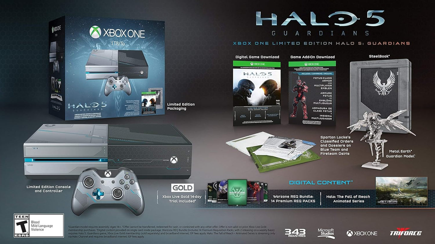 Microsoft Halo 5 Guardians Xbox One 1TB Console (Renewed)