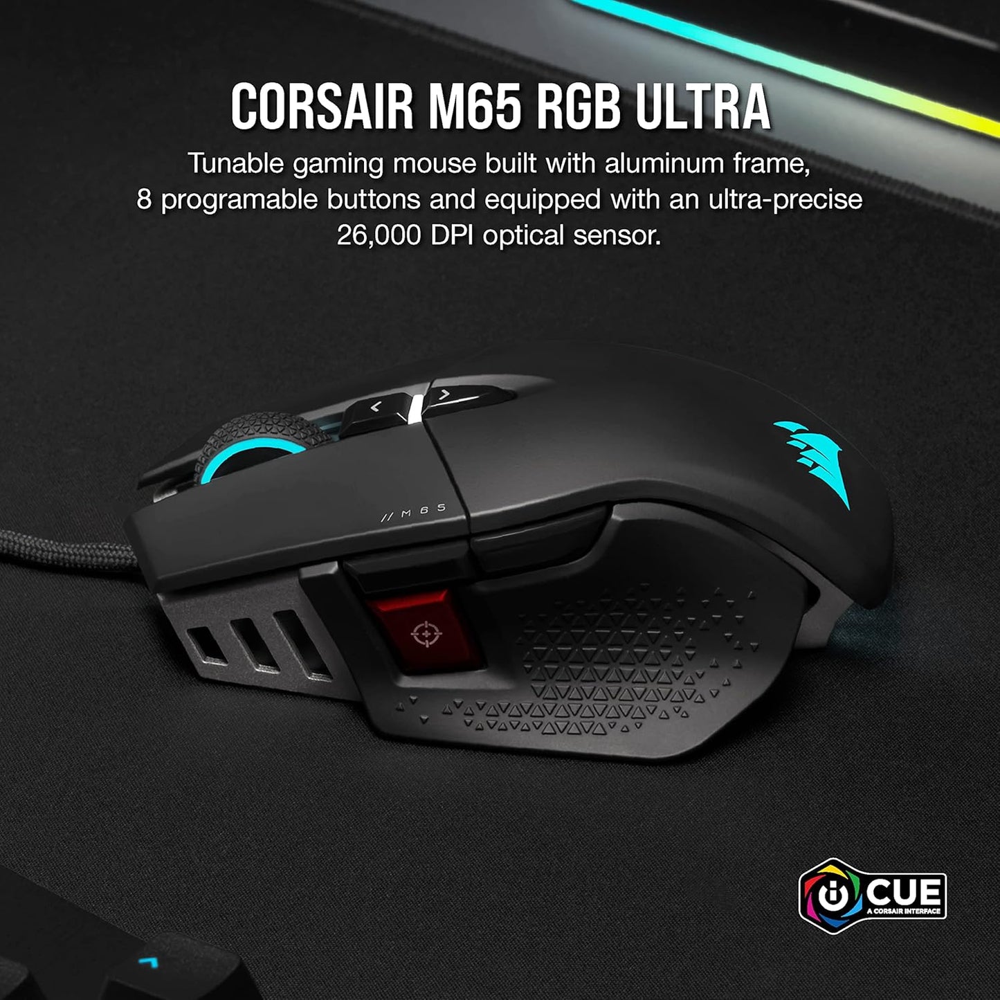 Corsair CH-9309411-NA2 M65 RGB Ultra 26000 DPI Gaming Mouse