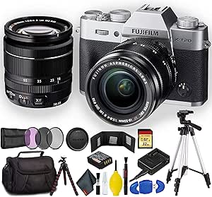 Fujifilm 16542622 X-T20 Mirrorless Camera 18-55mm Lens Bundle