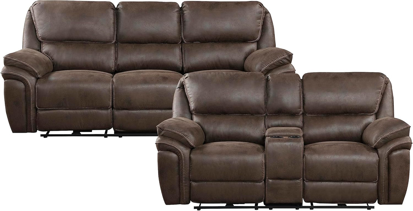 Lexicon Dorritt Power Reclining Living Room Set - Brown