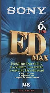 Sony 5271531 T-120 Ede Max VHS 6-Pack