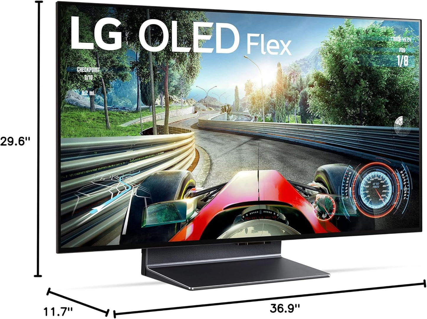 LG CRT2LG42LX3QPUA 42" OLED Flex Smart TV - 4K, Bendable, Renewed