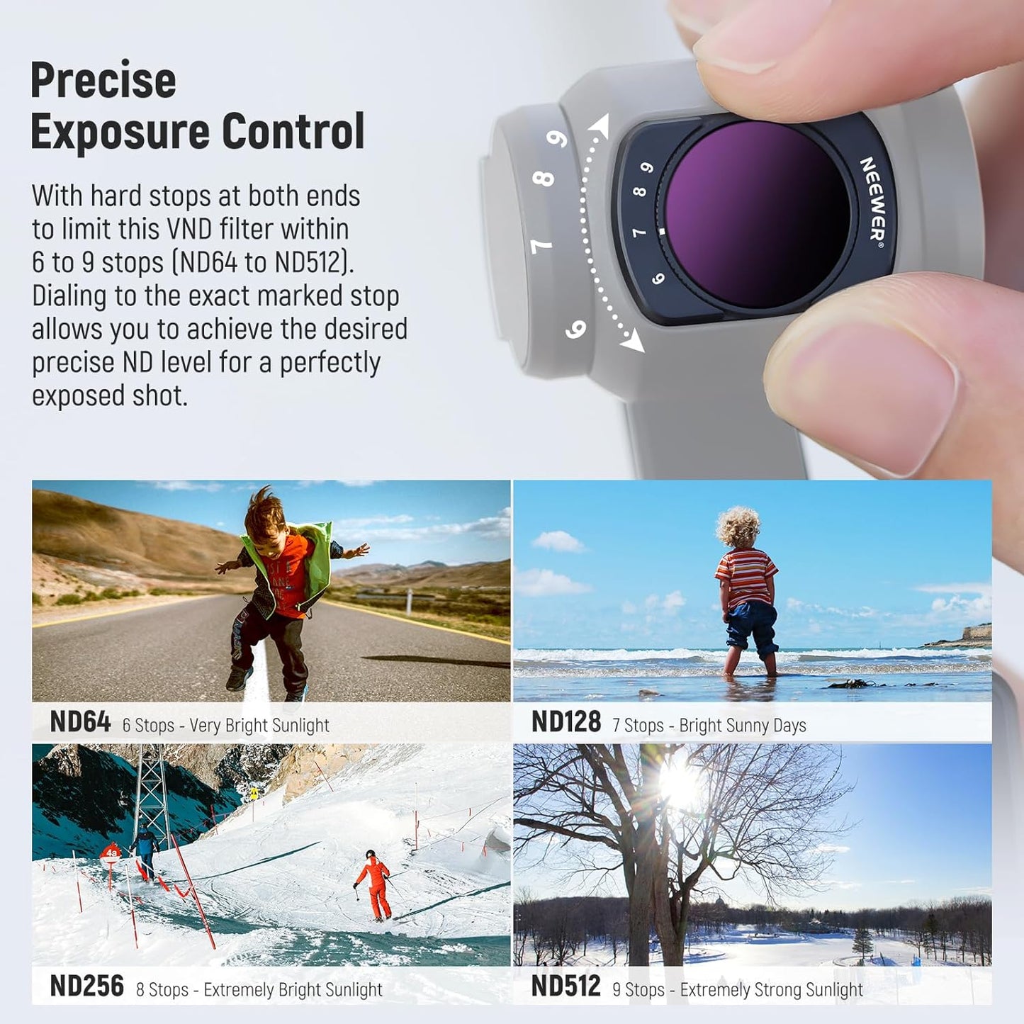 Neewer 10104290 DJI Osmo Pocket 3 Variable ND Filter